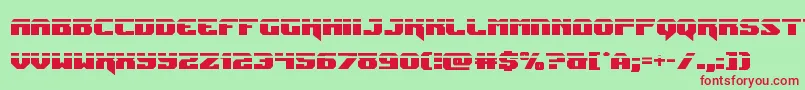 Jumperslaser Font – Red Fonts on Green Background