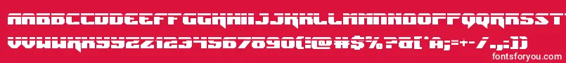 Jumperslaser Font – White Fonts on Red Background