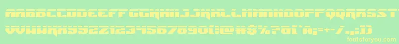Jumperslaser Font – Yellow Fonts on Green Background