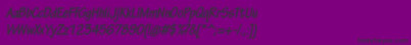 TektonproBoldcondobl Font – Black Fonts on Purple Background