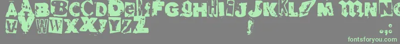 RvdGlued Font – Green Fonts on Gray Background