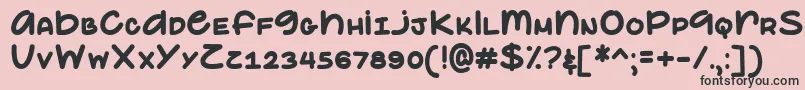 ElephantEarsDemo Font – Black Fonts on Pink Background