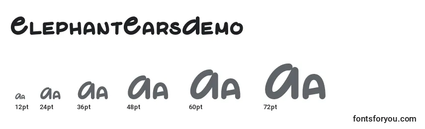 ElephantEarsDemo Font Sizes