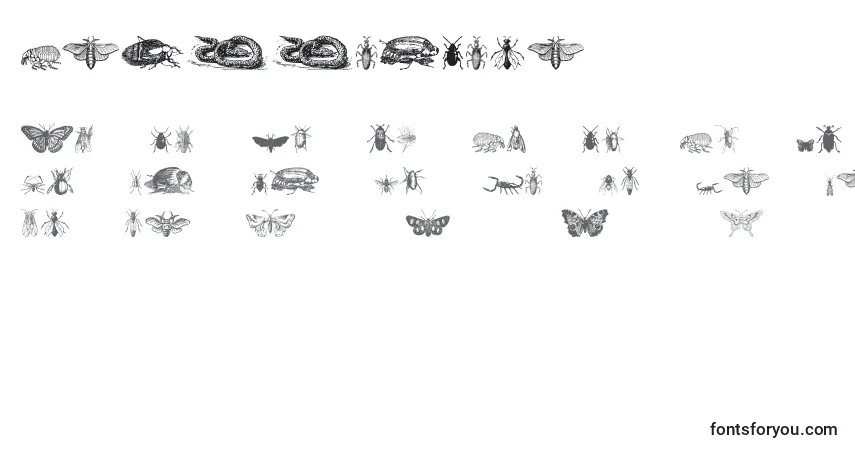 Schriftart GrissomFour – Alphabet, Zahlen, spezielle Symbole