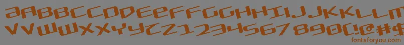 Sdf Rotate Font – Brown Fonts on Gray Background