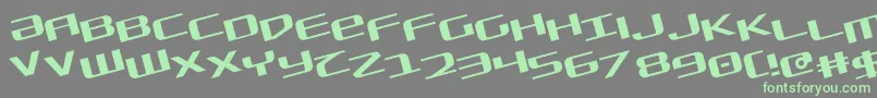 Sdf Rotate Font – Green Fonts on Gray Background