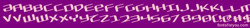 Sdf Rotate Font – Pink Fonts on Purple Background