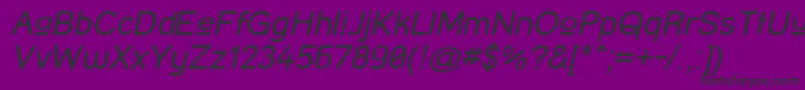 StreetCornerUpperOblique Font – Black Fonts on Purple Background