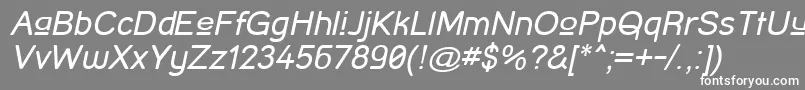 StreetCornerUpperOblique Font – White Fonts on Gray Background