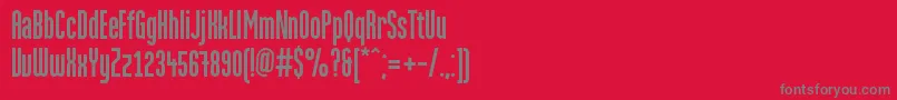 fuente MartencyrGrotesque – Fuentes Grises Sobre Fondo Rojo