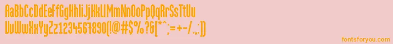 MartencyrGrotesque Font – Orange Fonts on Pink Background