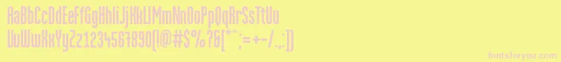 MartencyrGrotesque Font – Pink Fonts on Yellow Background