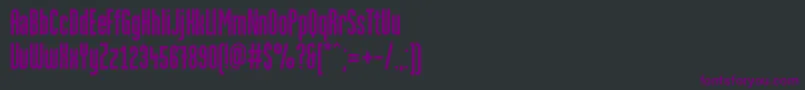 MartencyrGrotesque Font – Purple Fonts on Black Background