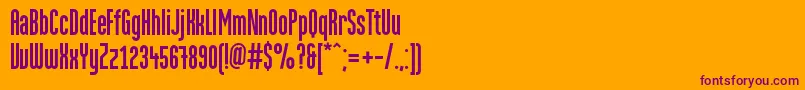 MartencyrGrotesque Font – Purple Fonts on Orange Background