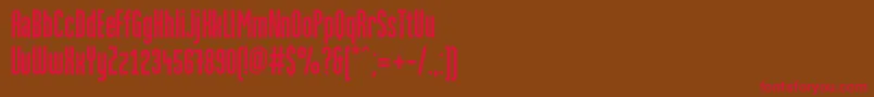 MartencyrGrotesque Font – Red Fonts on Brown Background