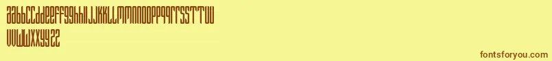 Fantazija Font – Brown Fonts on Yellow Background