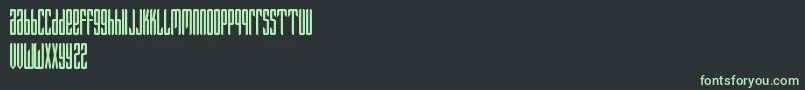 Fantazija Font – Green Fonts on Black Background