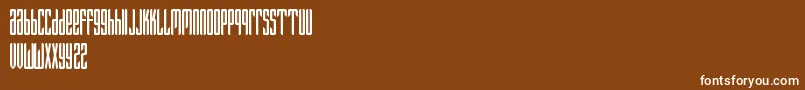 Fantazija Font – White Fonts on Brown Background
