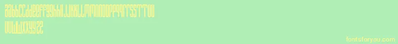 Fantazija Font – Yellow Fonts on Green Background