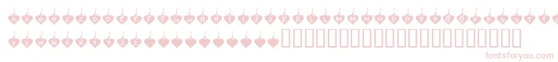 fuente KrBurningLove – Fuentes Rosadas Sobre Fondo Blanco