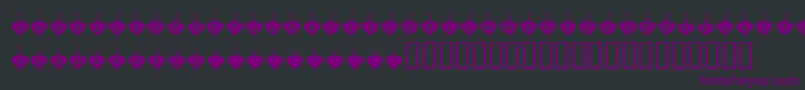 KrBurningLove Font – Purple Fonts on Black Background