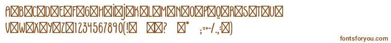 Шрифт FoxyRegular – коричневые шрифты на белом фоне