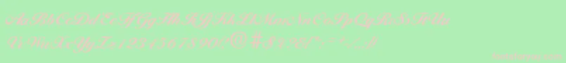 BallantinesBold Font – Pink Fonts on Green Background