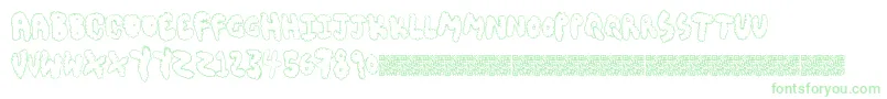 Więcej informacji o czcionce Chubbymuffin Czcionka Chubbymuffin – zielone czcionki