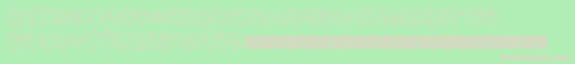 Chubbymuffin Font – Pink Fonts on Green Background
