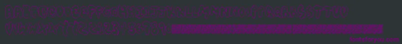 Chubbymuffin Font – Purple Fonts on Black Background