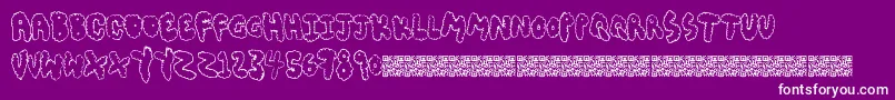 Chubbymuffin Font – White Fonts on Purple Background