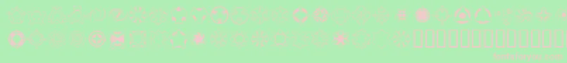 CuriousDevice Font – Pink Fonts on Green Background