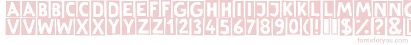 LinotypeCutter Font – Pink Fonts on White Background