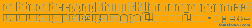 Afl Font – Blue Fonts on Orange Background