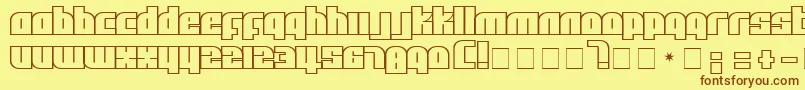 Afl Font – Brown Fonts on Yellow Background