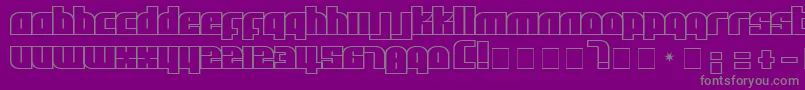 Afl Font – Gray Fonts on Purple Background