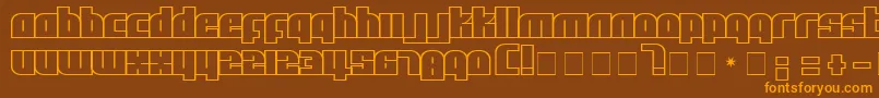 Afl Font – Orange Fonts on Brown Background