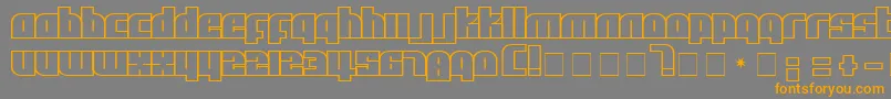 Afl Font – Orange Fonts on Gray Background