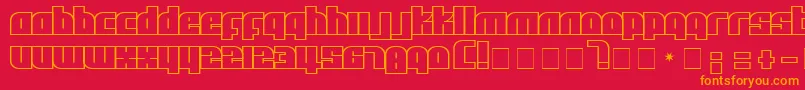 Afl Font – Orange Fonts on Red Background