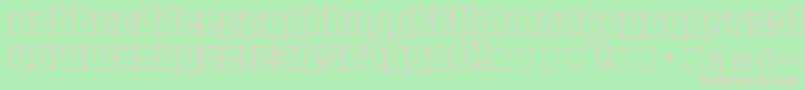 Afl Font – Pink Fonts on Green Background