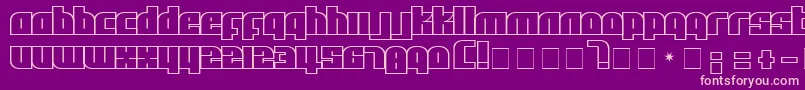 Afl Font – Pink Fonts on Purple Background