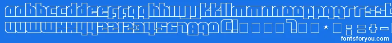 Afl Font – White Fonts on Blue Background