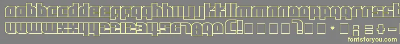 Afl Font – Yellow Fonts on Gray Background