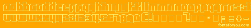 Afl Font – Yellow Fonts on Orange Background