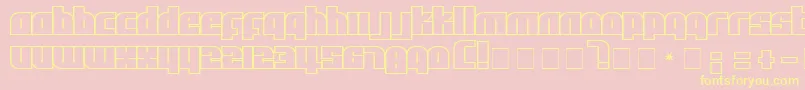Afl Font – Yellow Fonts on Pink Background