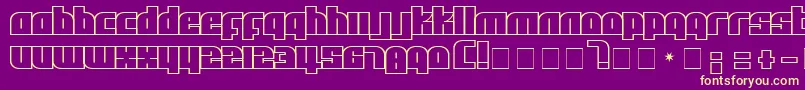 Afl Font – Yellow Fonts on Purple Background