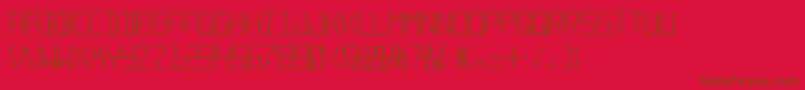 Trana ffy-fontti – ruskeat fontit punaisella taustalla