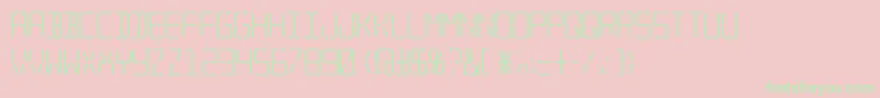 More about Trana ffy Font Trana ffy Font – Green Fonts on Pink Background