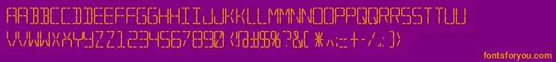 Trana ffy Font – Orange Fonts on Purple Background