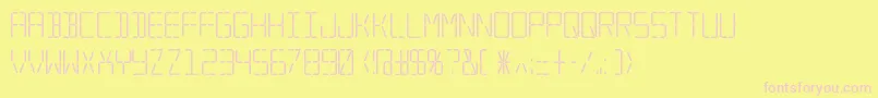 Więcej informacji o czcionce Trana ffy Czcionka Trana ffy – różowe czcionki na żółtym tle